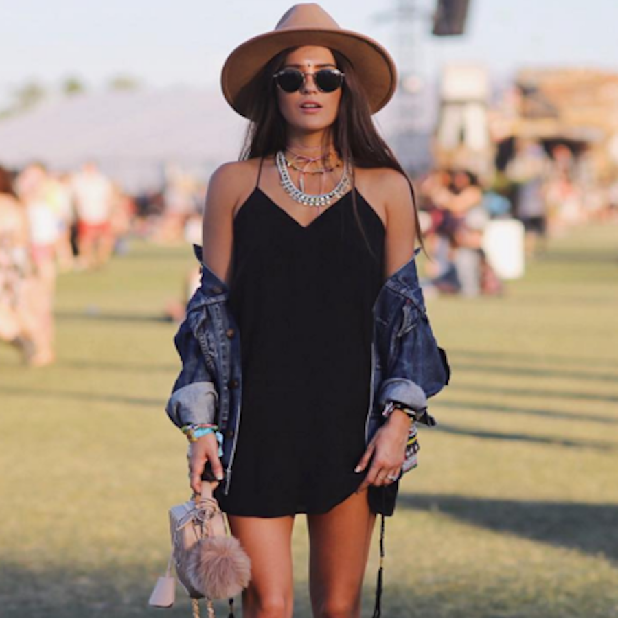 Blank Itinerary looks Perfect at Coachella in the Backlace Dress CAMI NYC