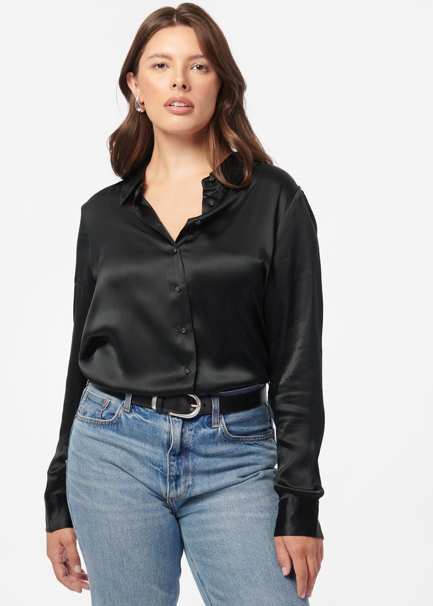 Crosby Blouse Black – CAMI NYC