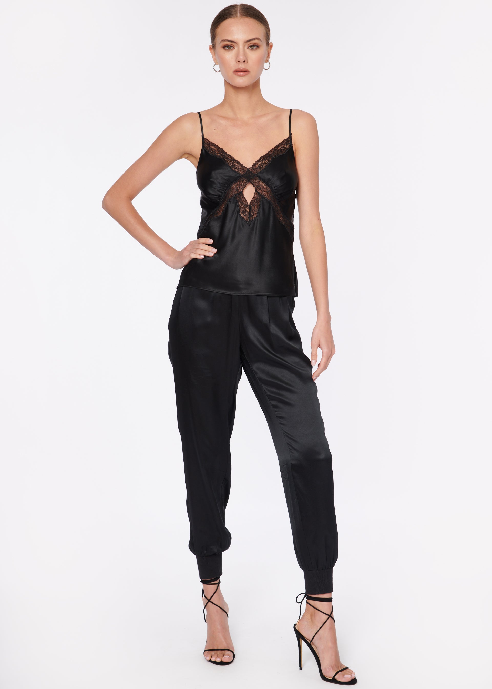 Sadie Pant Black CAMI NYC