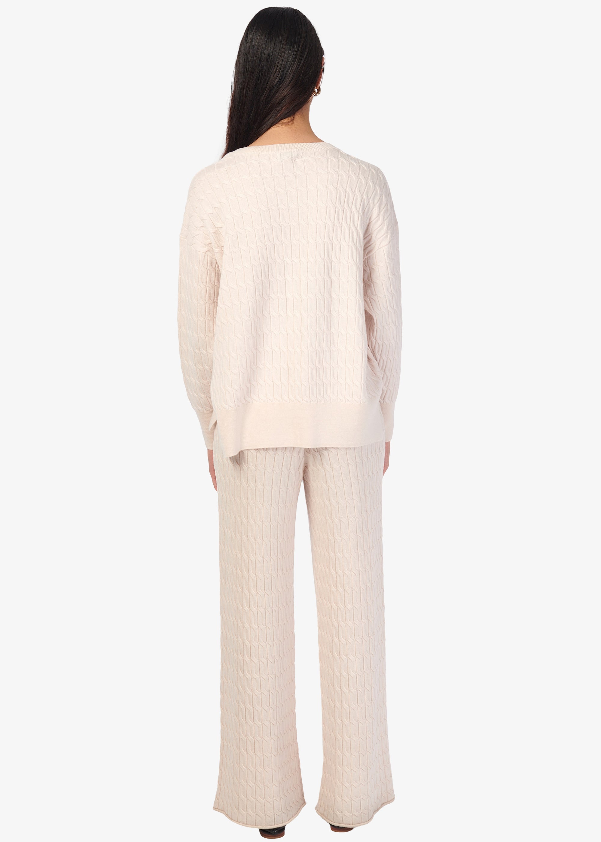 Giana Cable Knit Sweater Cannoli