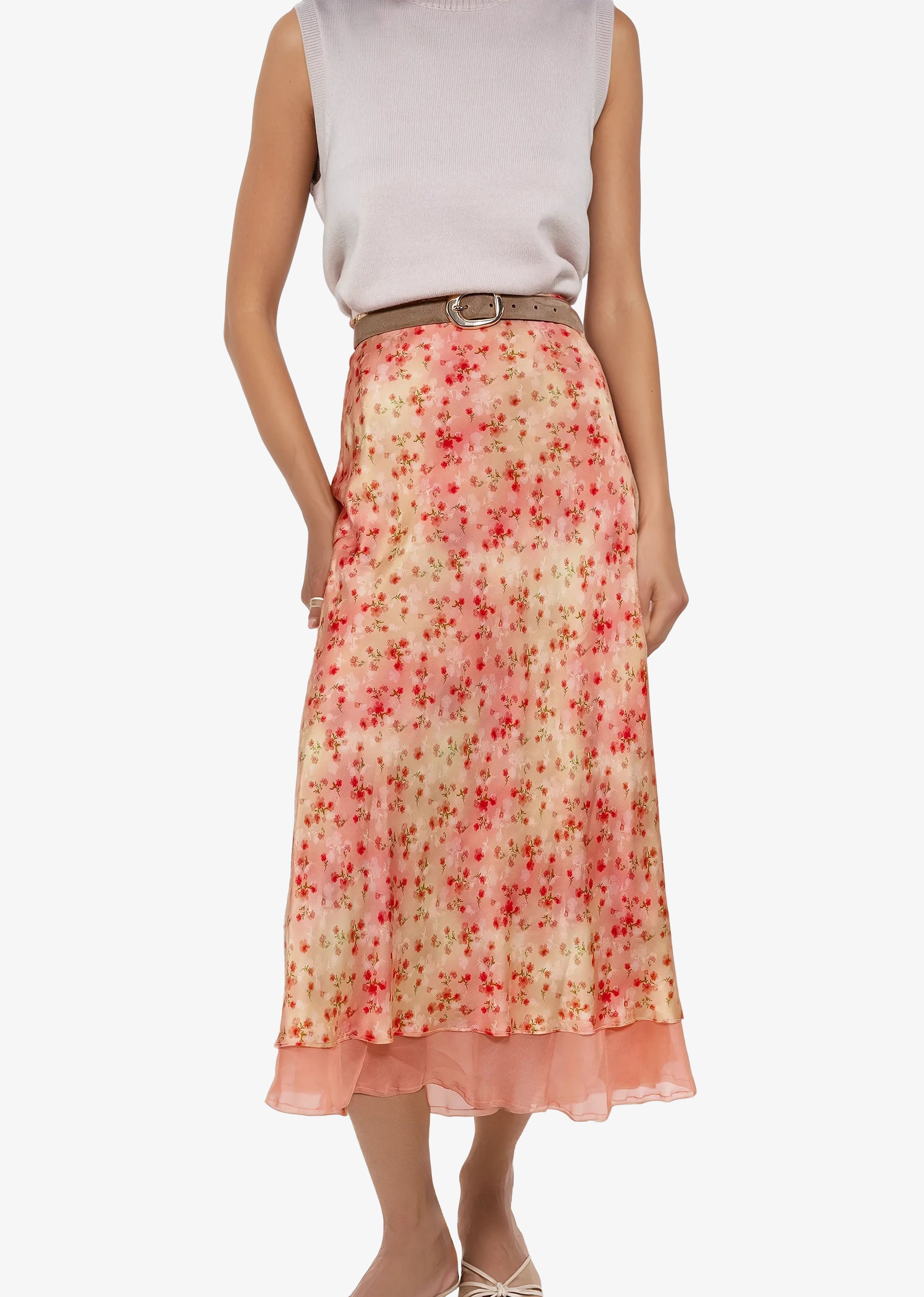 Genoa Skirt Sunset Ditsy