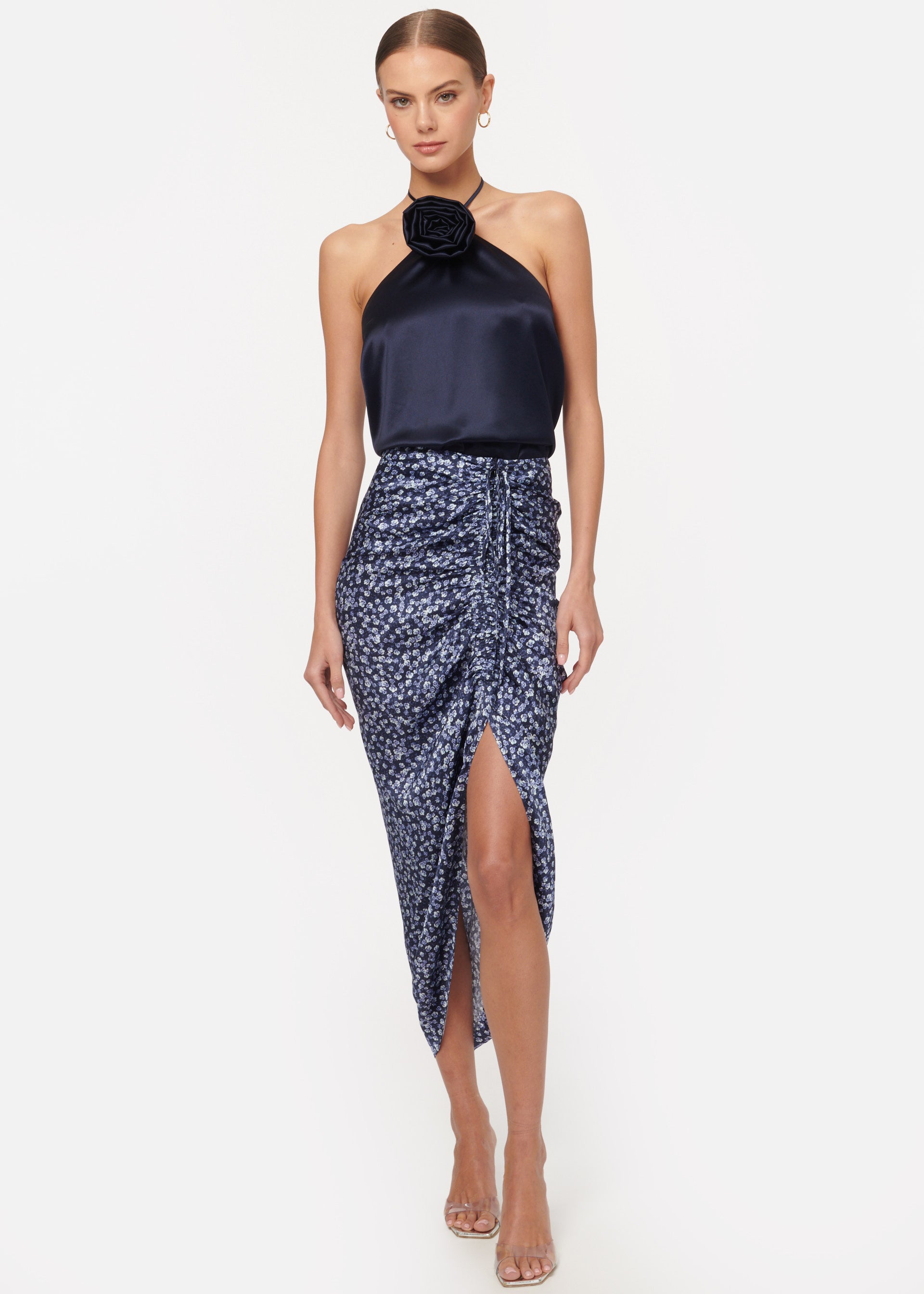 Amanda Skirt Blue Pansy – CAMI NYC