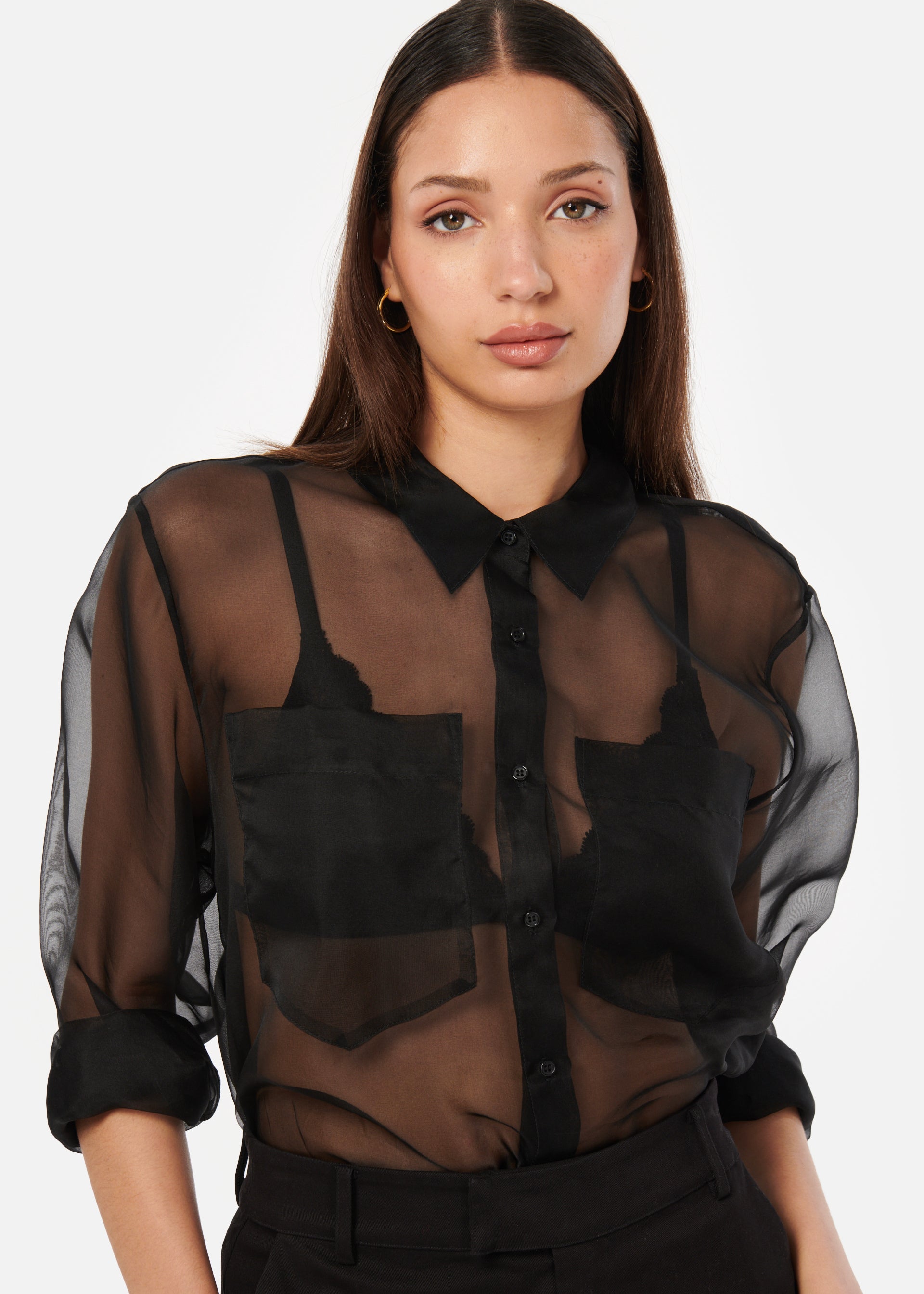 Samson Sheer Top Black