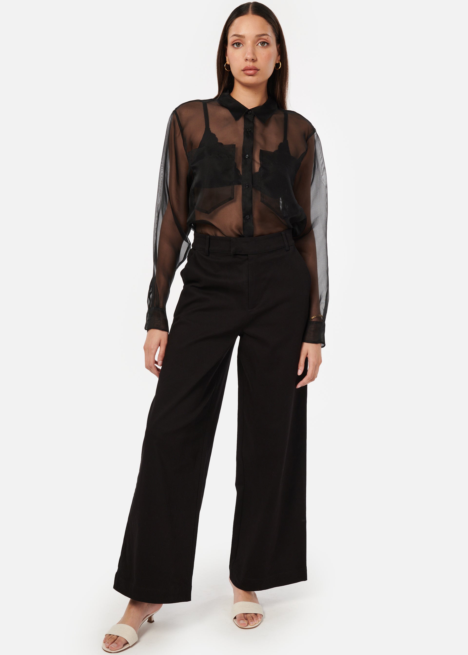 Samson Sheer Top Black