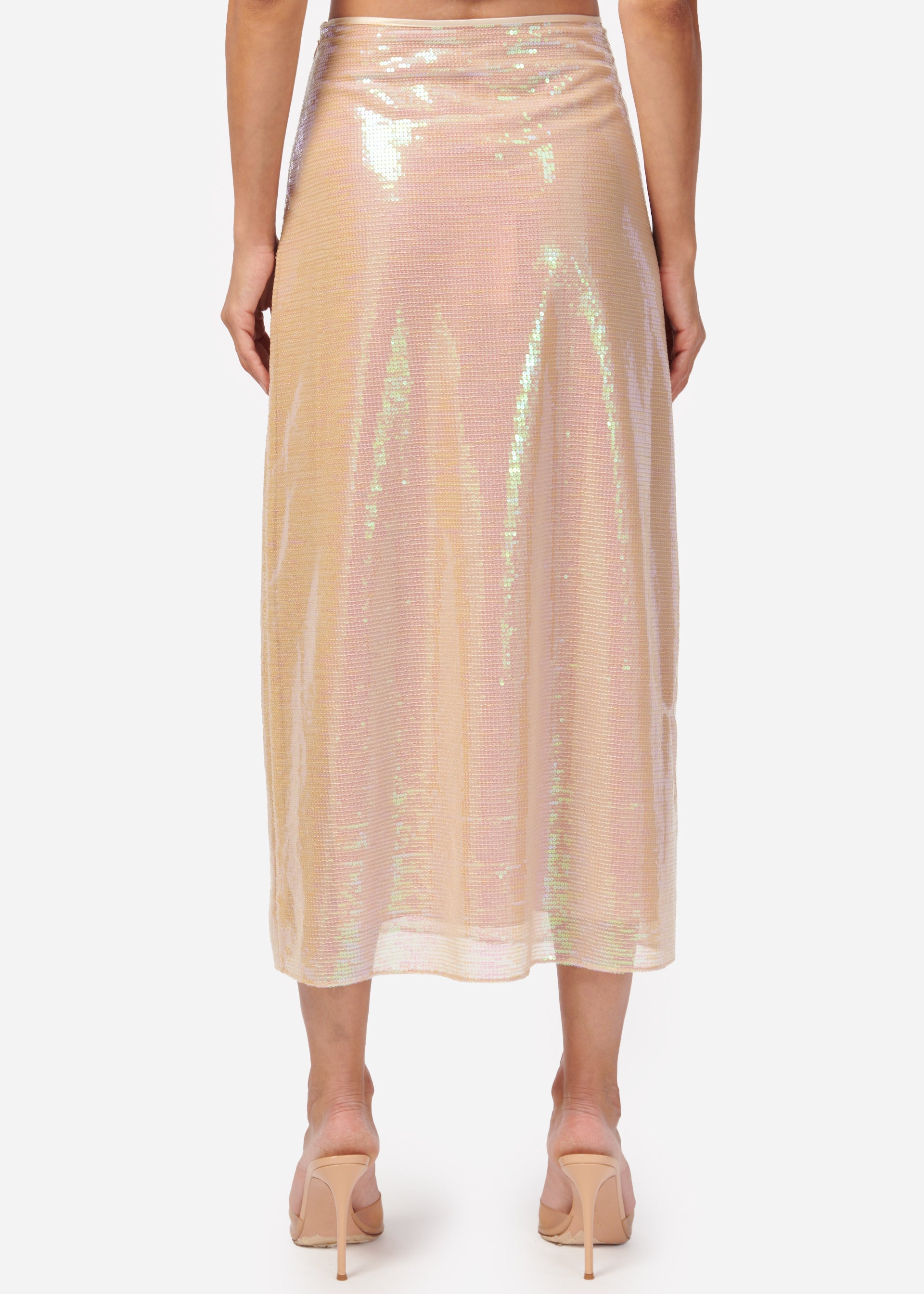 Artemis Sequin Skirt Opal Sequin CAMI NYC