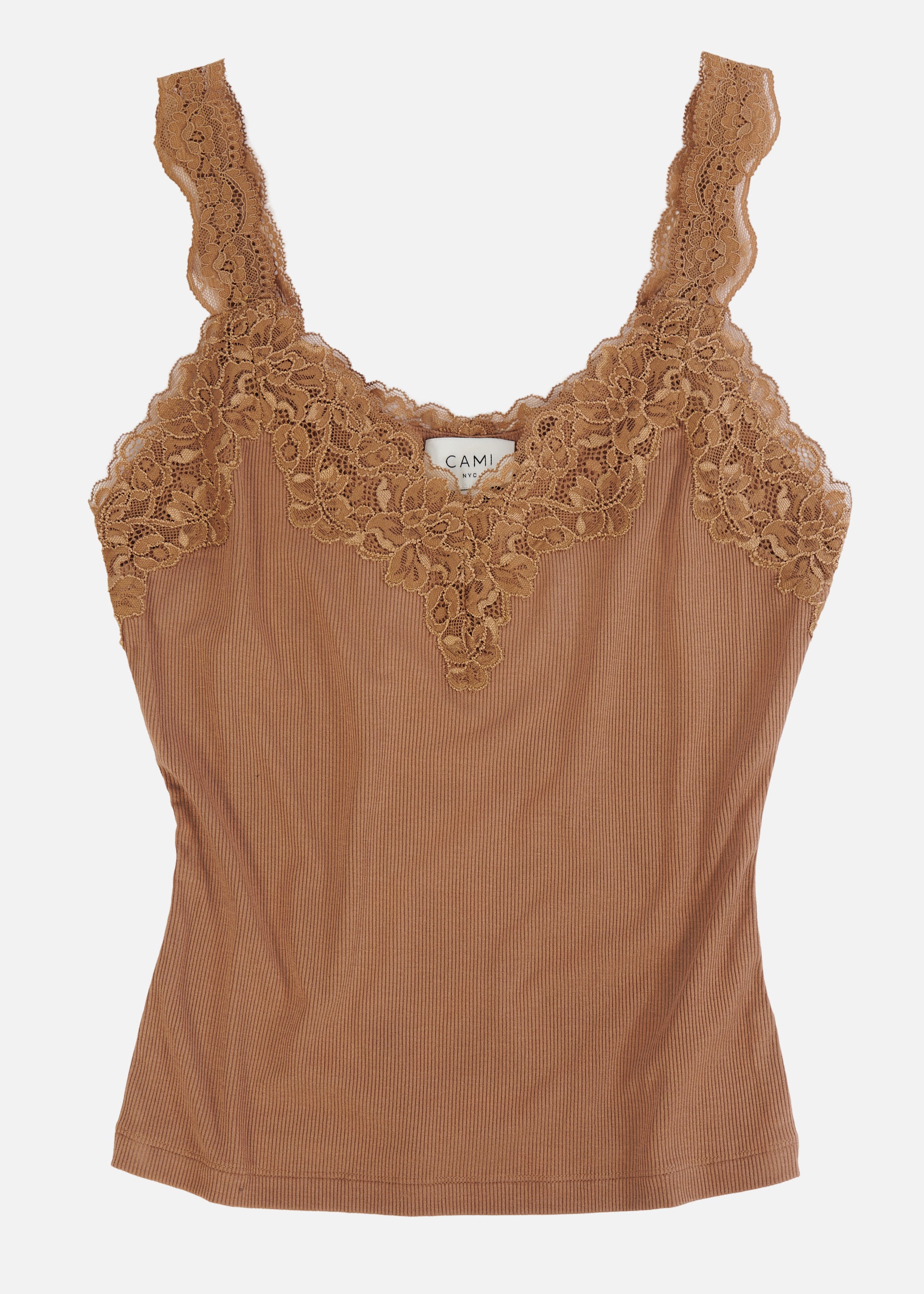 Lani Rib Knit Tank Butterscotch