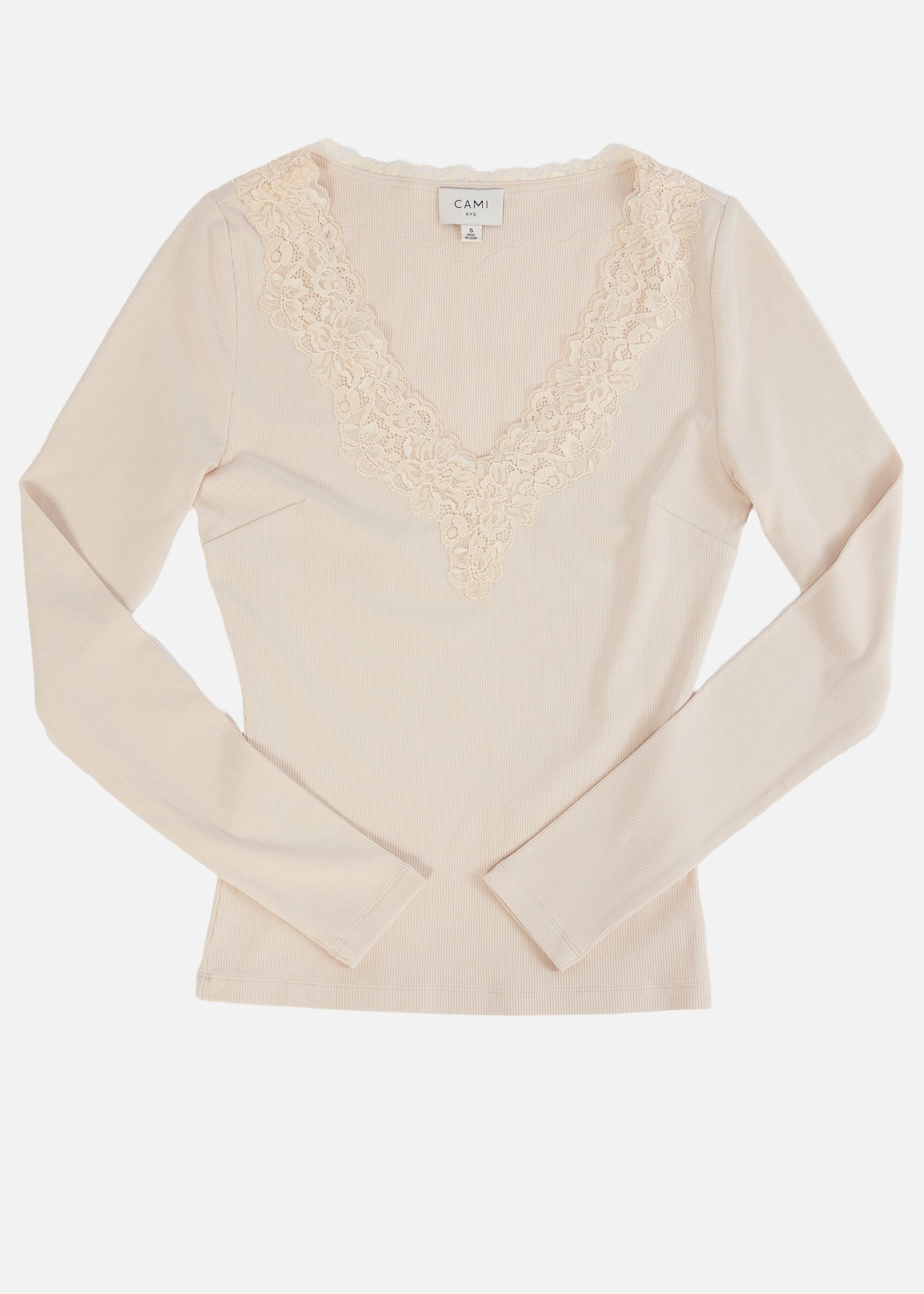 Rooney Rib Knit Top Bone