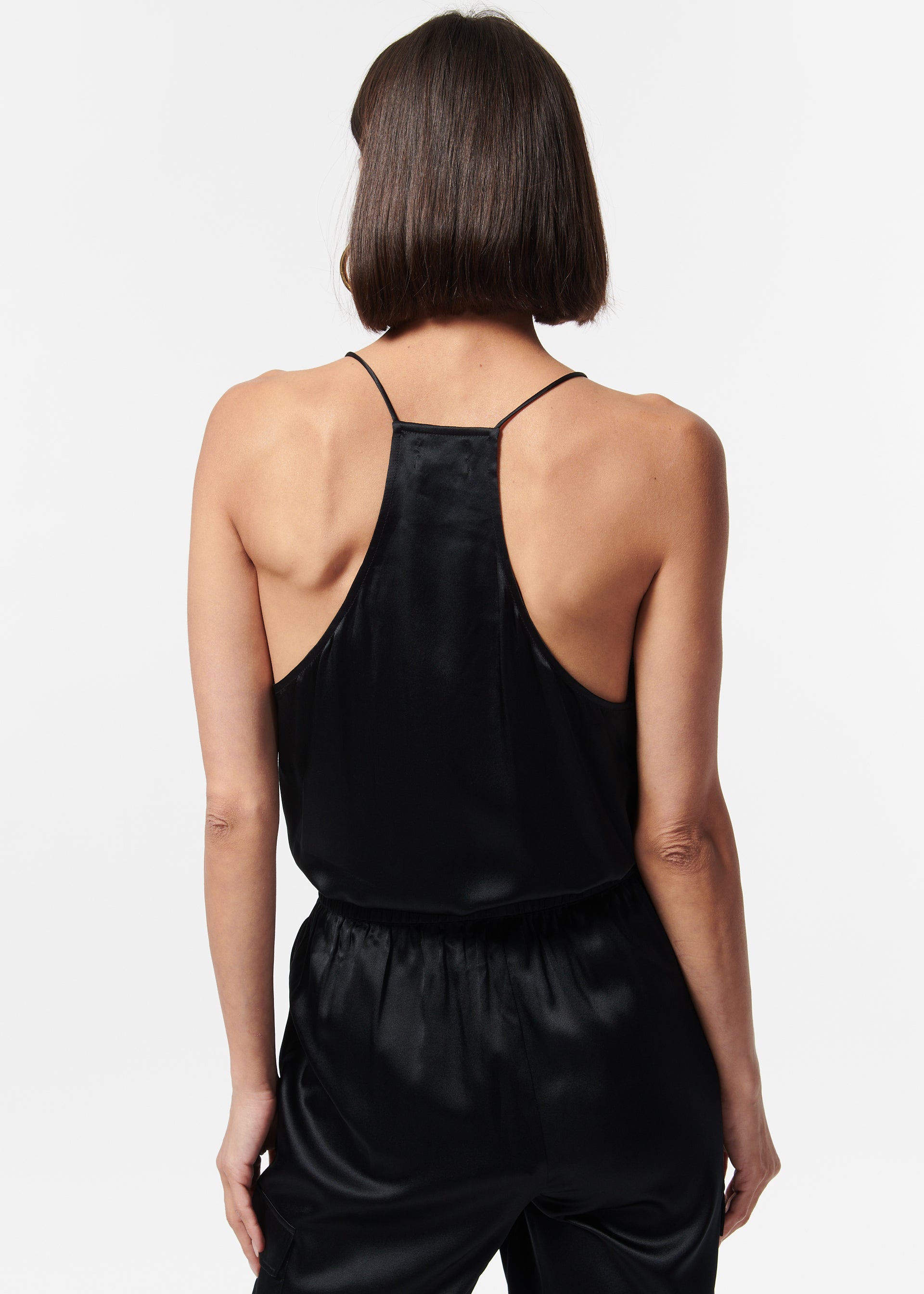 Silk Velvet Cami Jumpsuit in Black – Christina's Luxuries